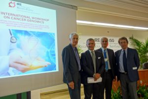 Bartolazzi, Ciliberto, il DG Ripa di Meana al workshop sulla genomica del tumori