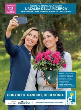 Poster Azalea della ricerca Airc