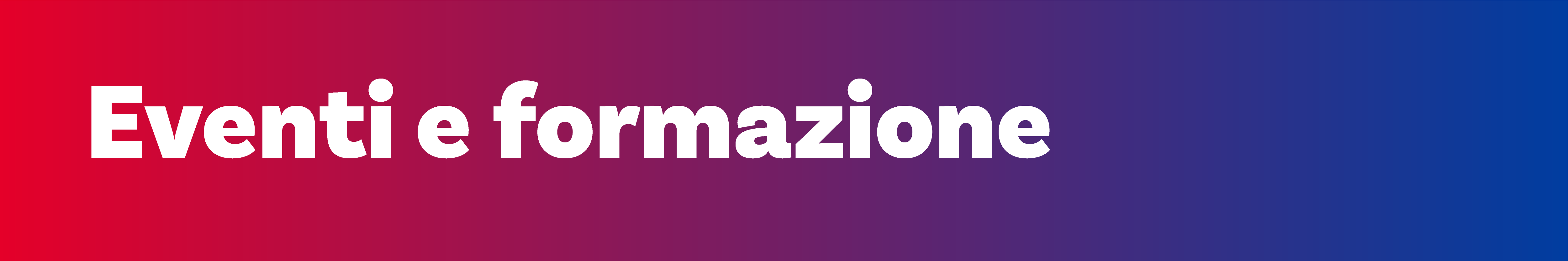 eventi e formazione