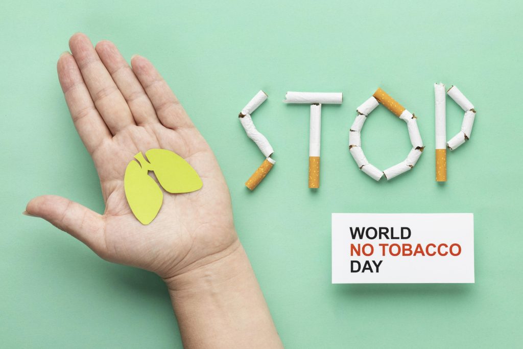 flat-lay-no-tobacco-day-elements-assortment