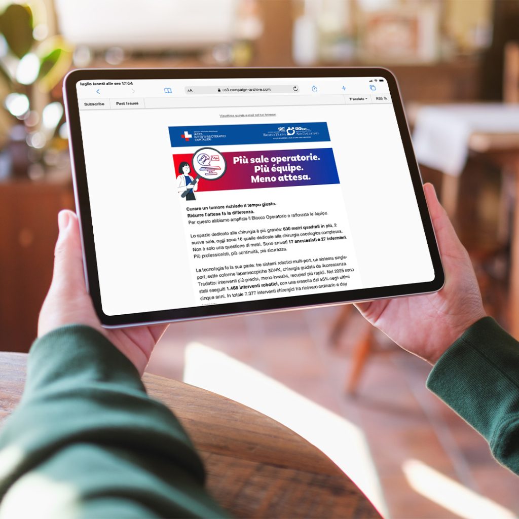 Anteprima newsletter IFO tablet